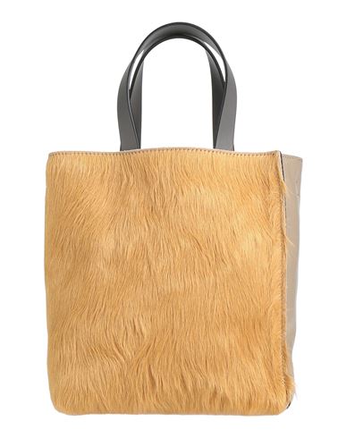 Marni Woman Handbag Camel Size - Leather In Sand