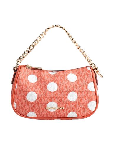 Michael Michael Kors Woman Handbag Orange Size - Pvc - Polyvinyl Chloride, Polyester In Orange