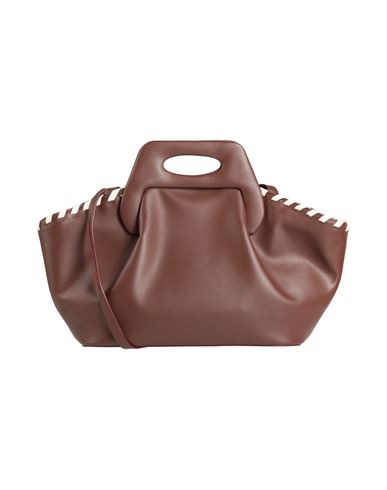 Themoirè Woman Handbag Chocolate Brown Size - Textile Fibers In Brown
