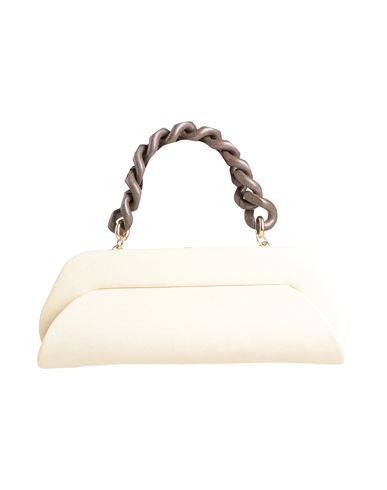 Themoirè Woman Handbag Cream Size - Textile Fibers In White