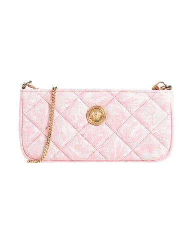 Versace Woman Cross-body Bag Pink Size - Polyamide, Cotton, Polyester In Pink
