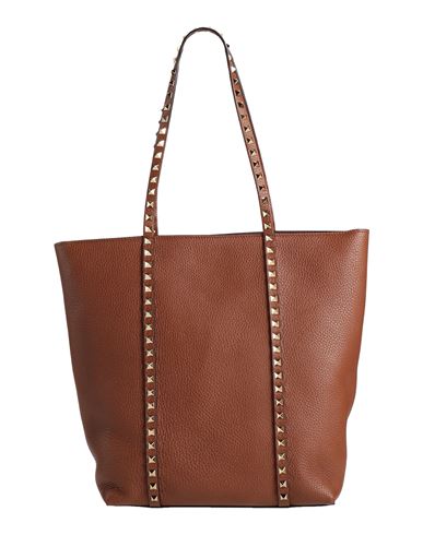 Valentino Garavani Woman Handbag Tan Size - Leather In Brown