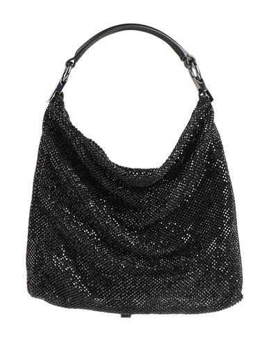 Benedetta Bruzziches Woman Handbag Black Size - Textile Fibers, Leather In Black