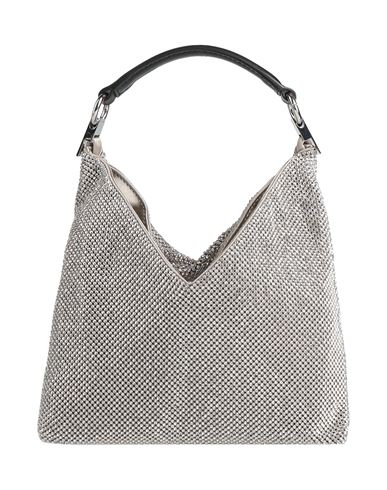 Benedetta Bruzziches Woman Handbag Silver Size - Textile Fibers In Silver