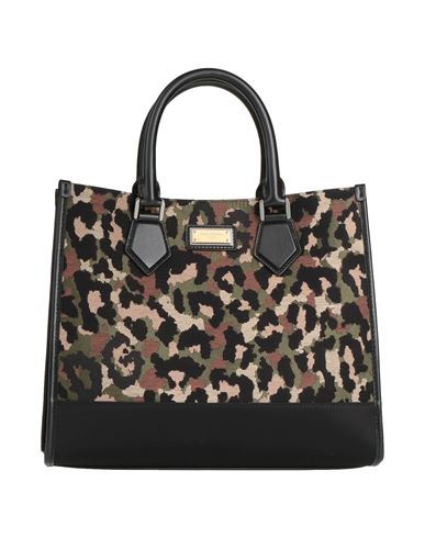 Dolce & Gabbana Woman Handbag Black Size - Cotton, Polyester, Polyamide, Calfskin, Polyacrylic In Black