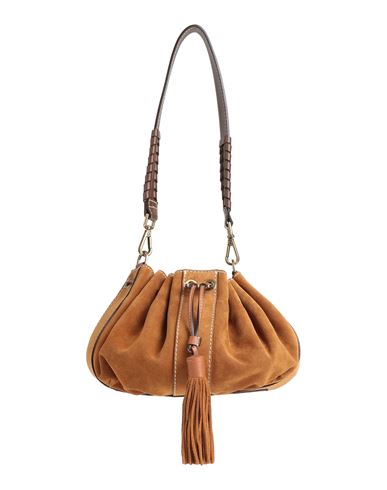 Ba&sh Ba & Sh Woman Shoulder Bag Khaki Size - Calfskin In Sand