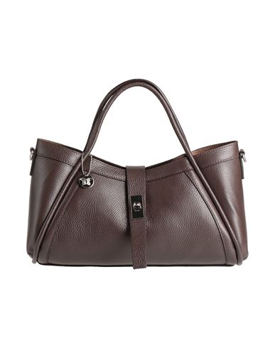 Laura Di Maggio Woman Handbag Dark Brown Size - Leather In Brown