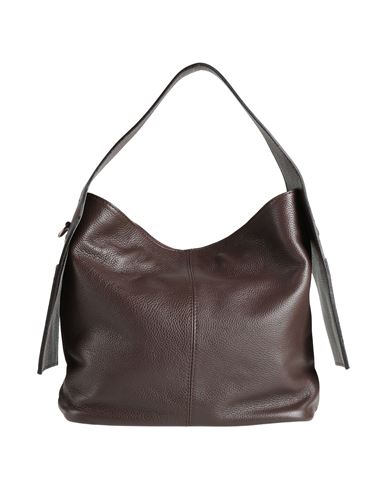Laura Di Maggio Woman Handbag Dark Brown Size - Leather In Brown