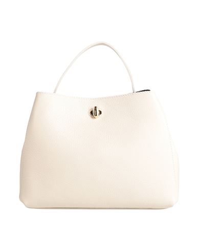 Laura Di Maggio Woman Handbag Ivory Size - Leather In White