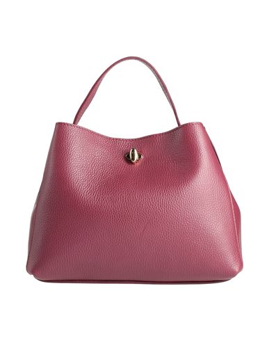 Laura Di Maggio Woman Handbag Plum Size - Leather In Purple