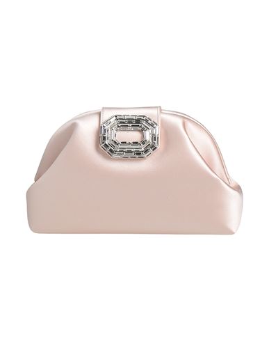 Amina Muaddi Woman Handbag Blush Size - Textile Fibers In Pink