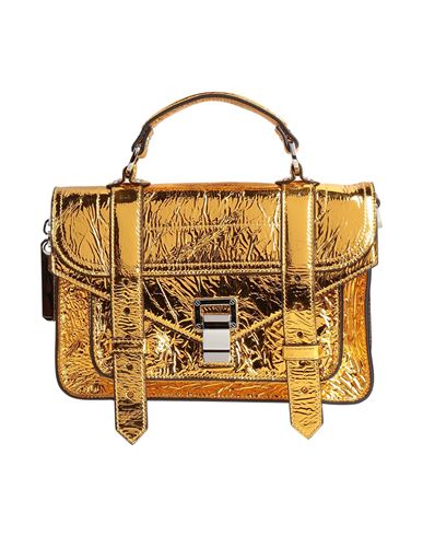 Proenza Schouler Woman Handbag Gold Size - Textile Fibers In Gold