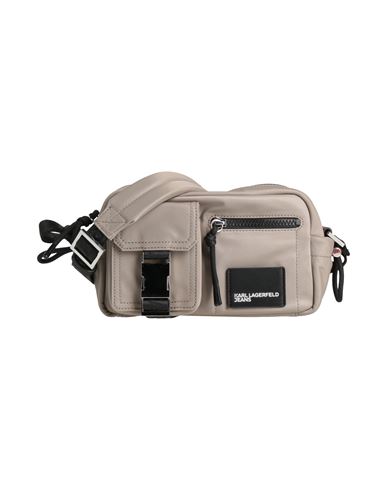Karl Lagerfeld Jeans Man Cross-body Bag Grey Size - Recycled Polyamide In Multi