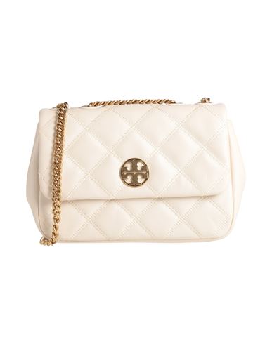Tory Burch Woman Cross-body Bag Cream Size - Leather In White