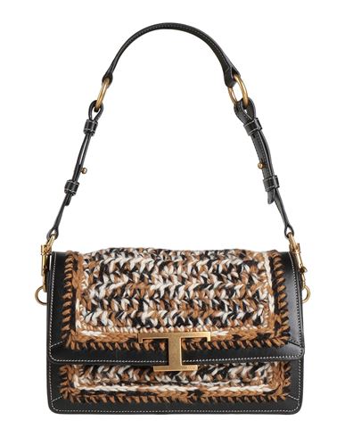 Tod's Woman Handbag Camel Size - Textile Fibers, Leather In Sand