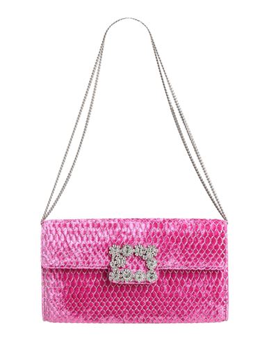 Roger Vivier Woman Handbag Fuchsia Size - Textile Fibers In Pink