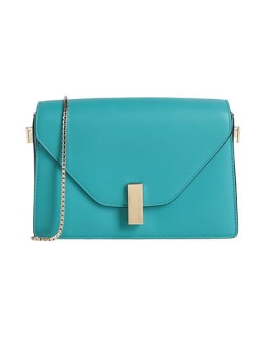 Valextra Woman Cross-body Bag Turquoise Size - Calfskin In Blue
