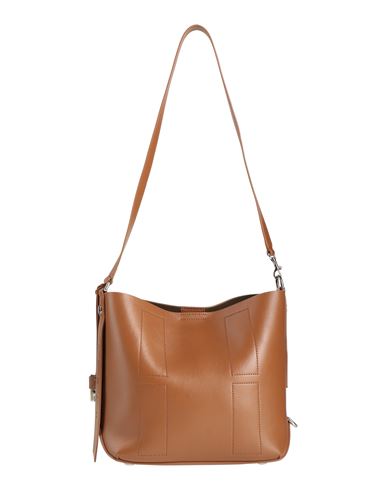 Hogan Woman Shoulder Bag Tan Size - Leather In Brown