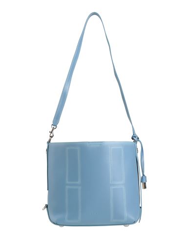 Hogan Woman Shoulder Bag Light Blue Size - Leather