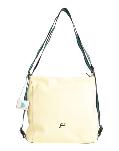 Gabs Woman Shoulder Bag Yellow Size - Cotton, Calfskin