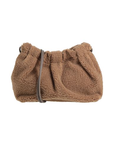 Themoirè Woman Cross-body Bag Khaki Size - Textile Fibers In Sand