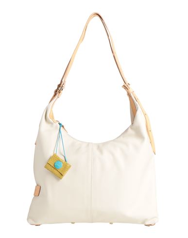 Gabs Clara Woman Shoulder Bag Beige Size - Calfskin, Cowhide In Neutral
