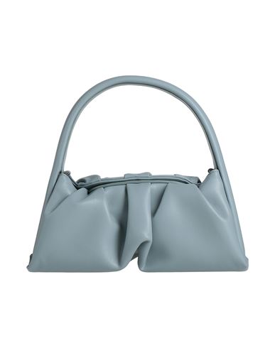 Themoirè Woman Handbag Pastel Blue Size - Textile Fibers