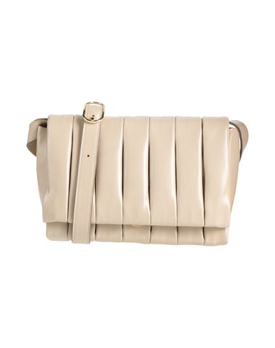 Themoirè Woman Cross-body Bag Beige Size - Textile Fibers In Sand