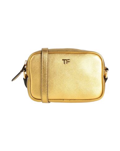 Tom Ford Woman Cross-body Bag Gold Size - Lambskin, Calfskin