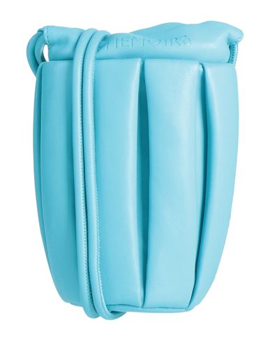 Themoirè Woman Cross-body Bag Azure Size - Textile Fibers In Blue