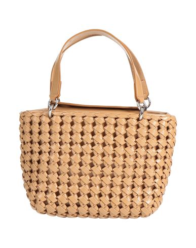 Themoirè Woman Handbag Camel Size - Textile Fibers In Sand