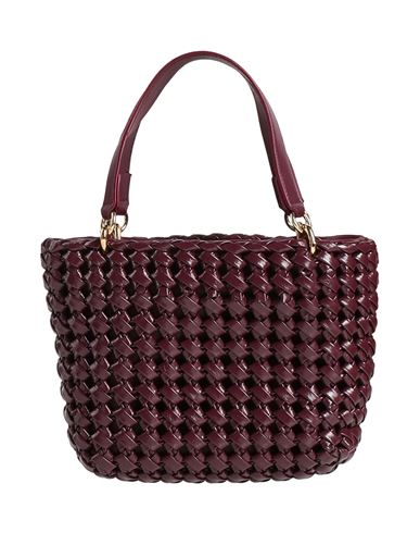 Themoirè Woman Handbag Plum Size - Textile Fibers In Purple