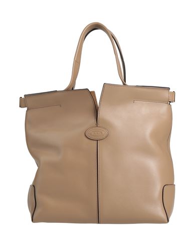 Tod's Woman Handbag Khaki Size - Leather In Sand