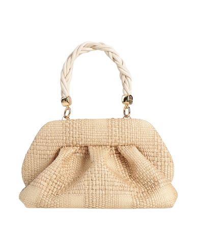Themoirè Woman Handbag Beige Size - Natural Raffia, Textile Fibers In Nude