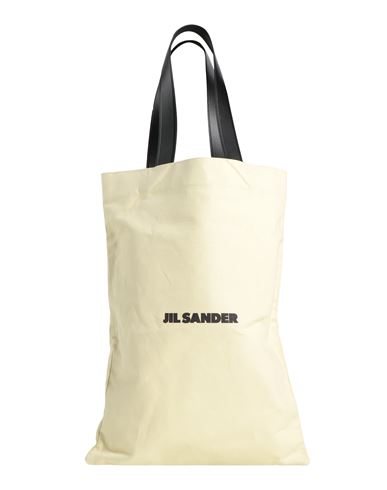 Jil Sander Woman Shoulder Bag Pastel Yellow Size - Textile Fibers