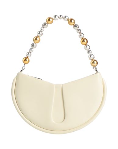 Themoirè Woman Handbag Cream Size - Textile Fibers In White