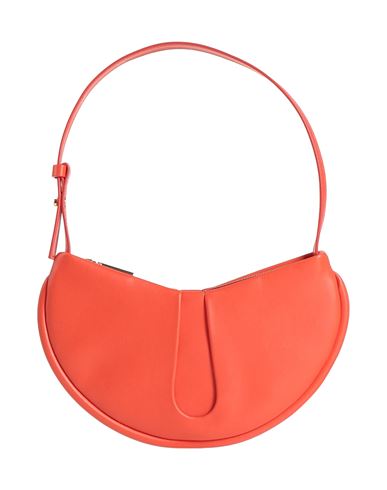 Themoirè Woman Shoulder Bag Coral Size - Textile Fibers In Red