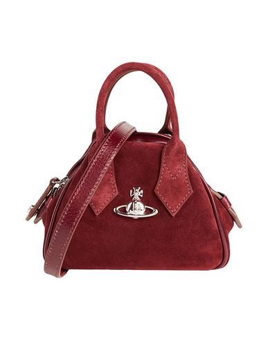 Vivienne Westwood Mini Yasmine Woman Handbag Burgundy Size - Calfskin In Red
