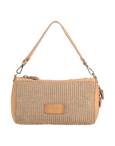 Gabs Pepita Woman Handbag Beige Size - Cotton, Polyamide, Cow Leather In Sand