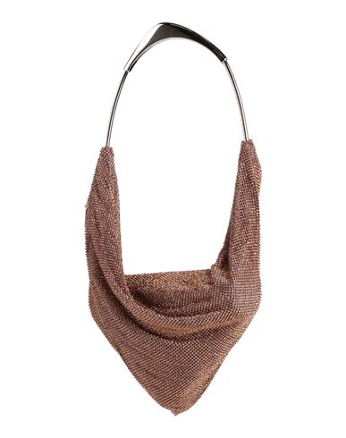 No Secrets Woman Shoulder Bag Bronze Size - Metal In Yellow