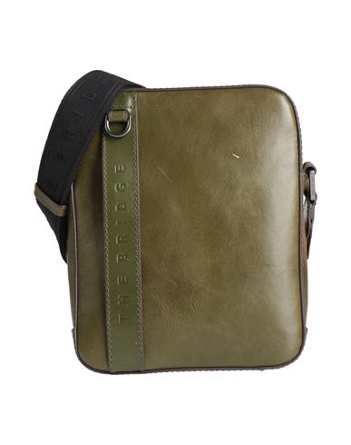 The Bridge Man Cross-body Bag Military Green Size - Cowhide In Green