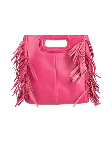 Maje Woman Handbag Fuchsia Size - Leather In Pink