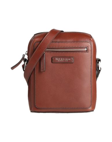 The Bridge Man Cross-body Bag Chocolate Brown Size - Leather