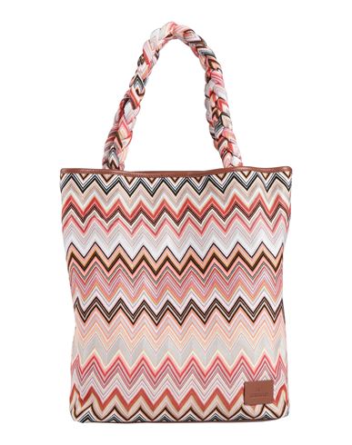Missoni Woman Handbag Coral Size - Textile Fibers In Red