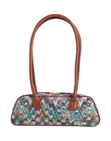 Missoni Woman Handbag Turquoise Size - Textile Fibers In Blue