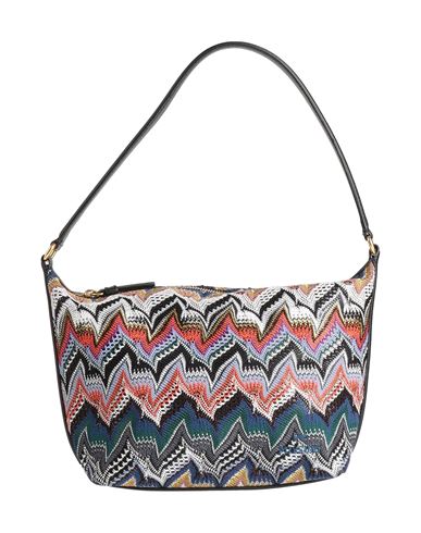 Missoni Woman Handbag Black Size - Textile Fibers, Leather