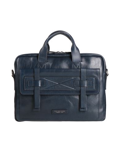 The Bridge Man Handbag Navy Size - Leather In Blue