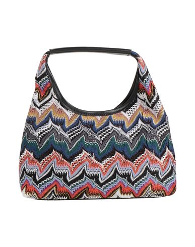 Missoni Woman Handbag Black Size - Textile Fibers, Leather