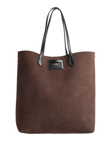 Hogan Woman Handbag Dark Brown Size - Leather
