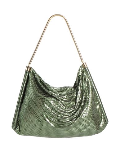Rabanne Woman Handbag Green Size - Aluminum